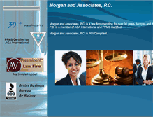 Tablet Screenshot of morganassociateslaw.com